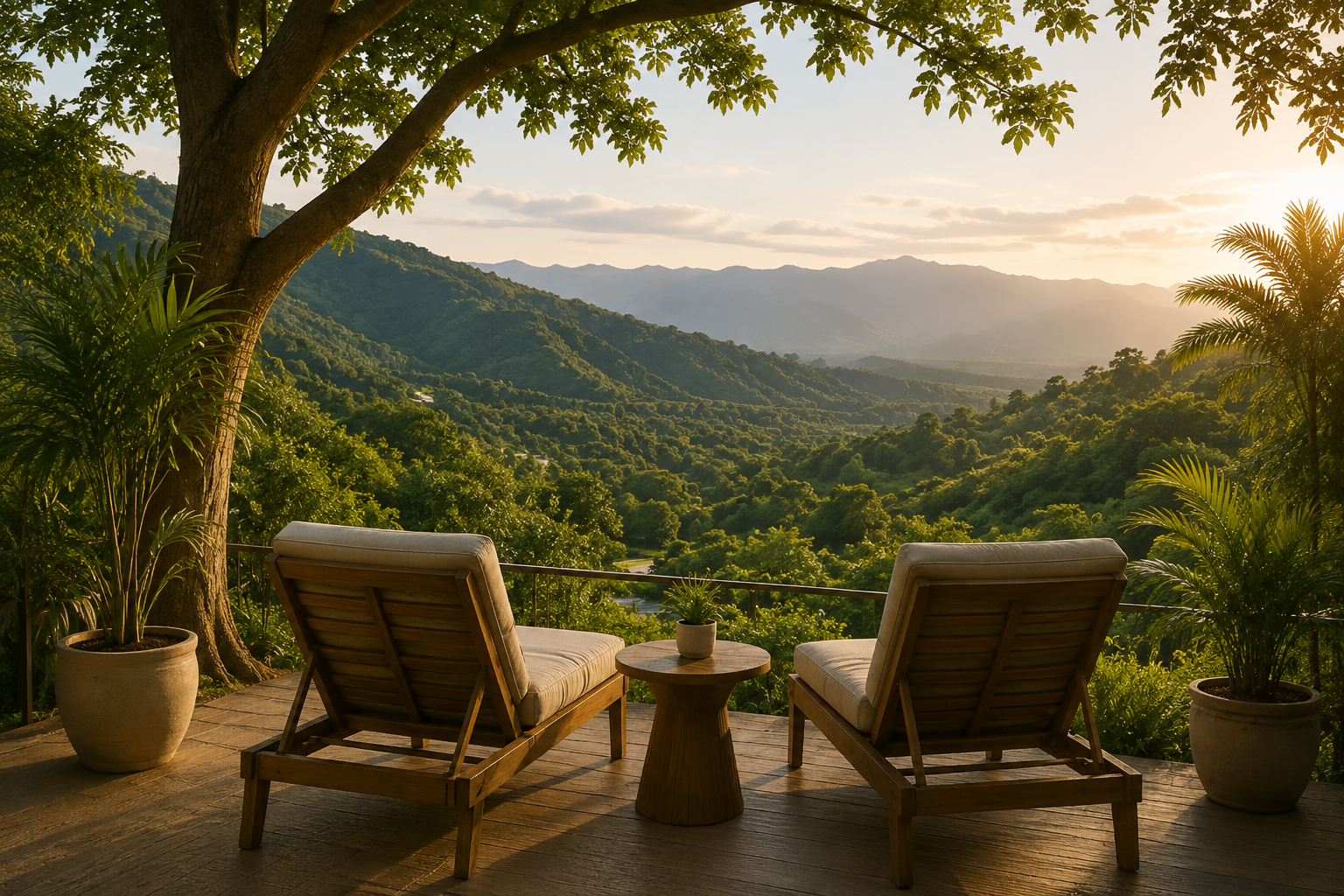 Peaceful natural surroundings at Palauig Paradise